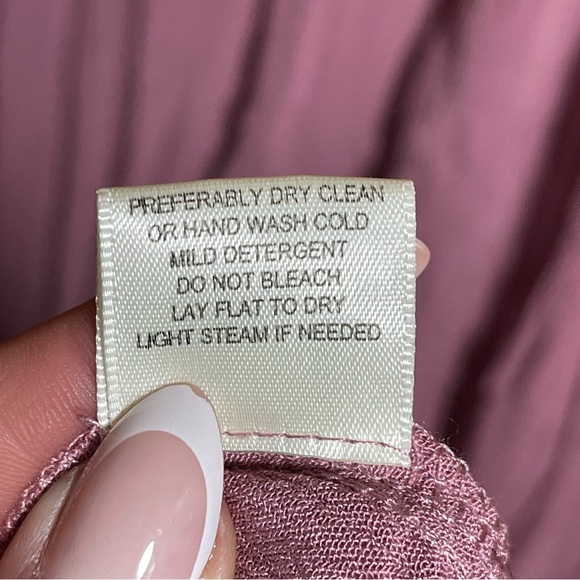 LOVESTITCH Pink V-Neck Gauze Maxi Dress with Pockets S/M NWOT - Picture 3 of 5